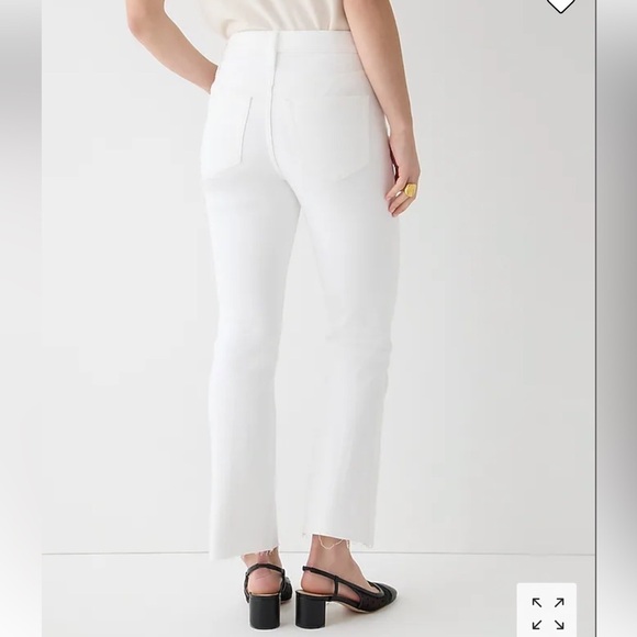 J Crew 9" demi boot crop jeans BQ301 white wash - Picture 3 of 8
